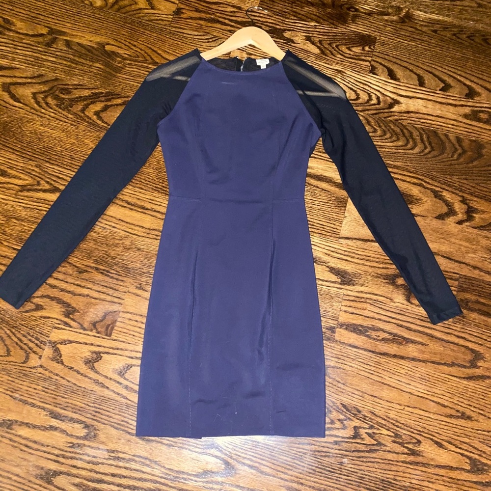 Wilfred (Aritzia) Blue and Black Dress - Size 0